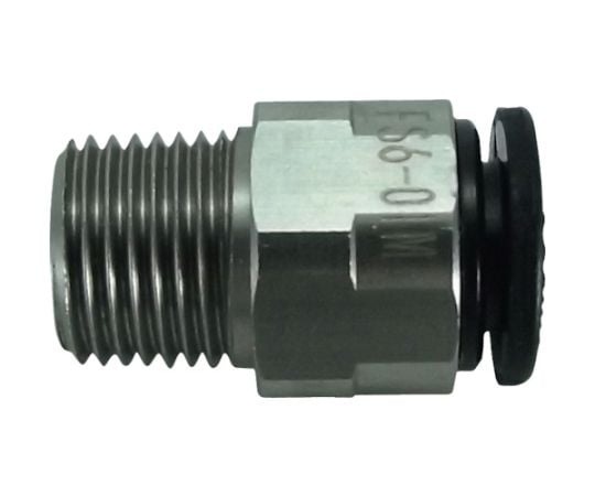 ファイブSUSメイルコネクタ　6mm・R1/8