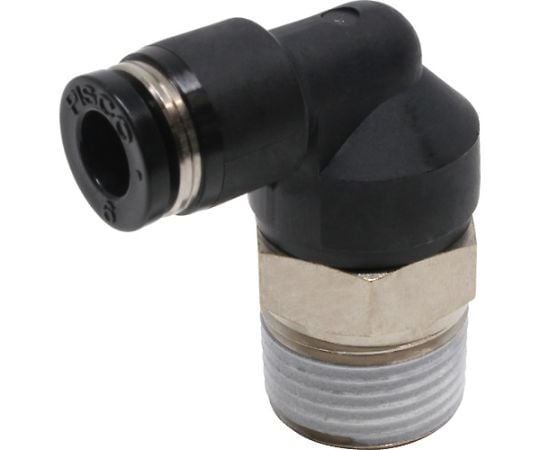 チューブフィッティング エルボ 適合外径6mm 接続口径R3/8