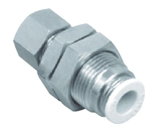 チューブ継手 ニュージョイント 対締付ジョイント用 バルクヘッド 適合チューブ外径6mm