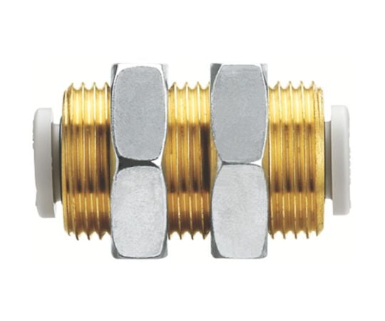 ワンタッチ管継手　隔壁用ユニオン　6mm