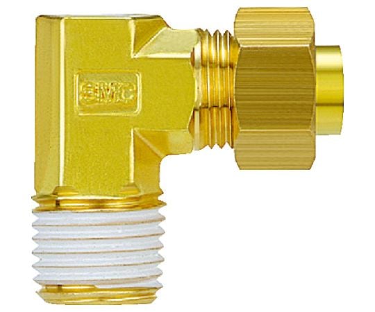 インサート管継手　エルボユニオン　黄銅スリーブ　12mm・1/4