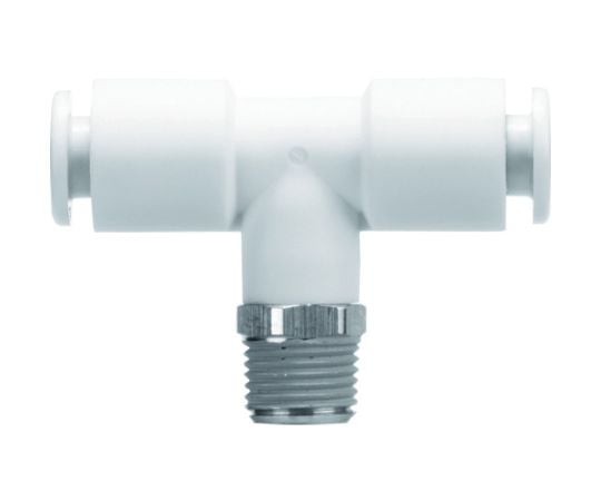 難燃性FRワンタッチ管継手　両口チーズユニオン　8mm・3/8