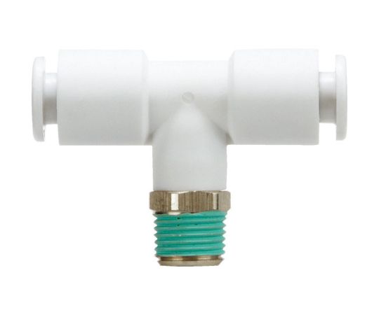 難燃性FRワンタッチ管継手　両口チーズユニオン　10mm・1/2