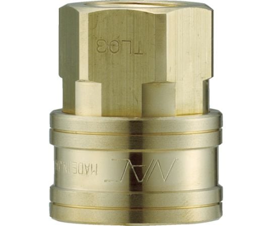 クイックカップリング TL型 真鍮製 オネジ取付用ソケット R1/4