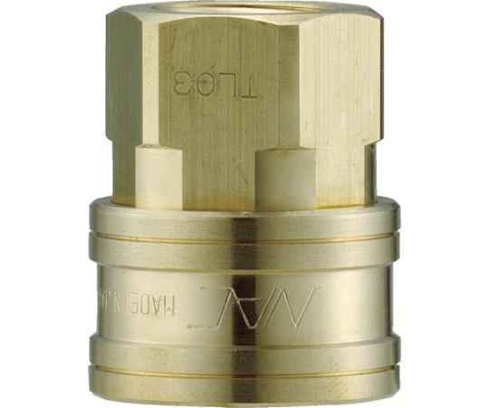 クイックカップリング TL型 真鍮製 オネジ取付用ソケット R1/2