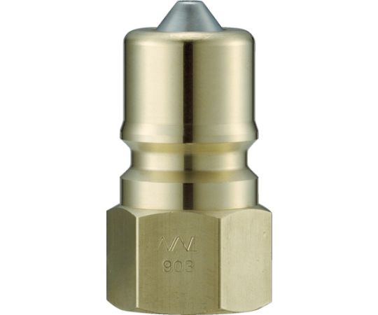 クイックカップリング　SPE型　真鍮製　大流量型　オネジ取付用　両路開閉型