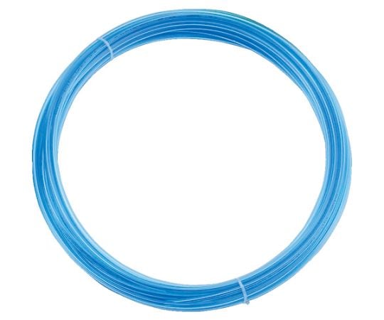 ポリウレタンチューブ　10X6.5mm　10m巻　クリアブルー