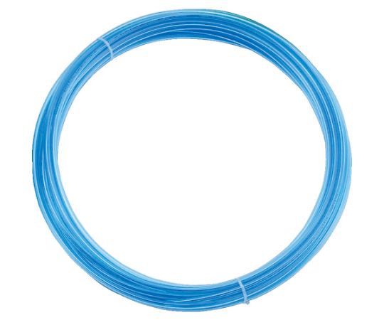 ポリウレタンチューブ　12X8.0mm　10m巻　クリアブルー