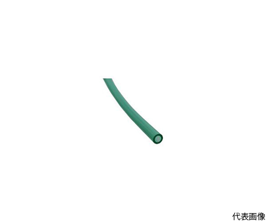 ポリウレタンチューブ TEタッチチューブ 6mm/100m クリアグリーン