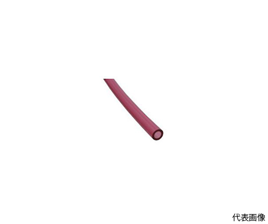 ポリウレタンチューブ TEタッチチューブ 12mm/100m クリアレッド