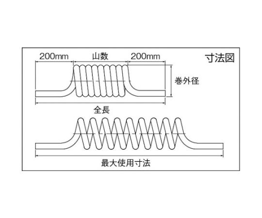 スパイラルチューブ マルチスパイラル 外径6mm/使用範囲595mm 透明、青　2-MPS-6-5S