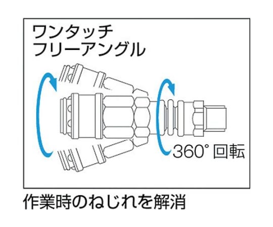 61-1958-29 エアブレードホース ウレタンブレードチューブ 6.5×10 20m