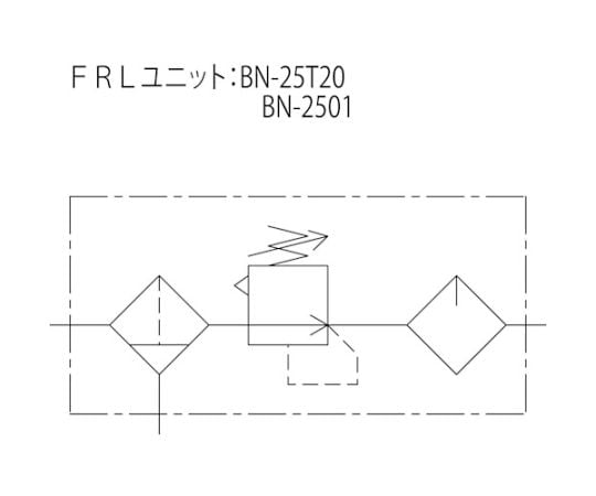 FRLユニット8Aモジュラー接続タイプ　BN25T6-8