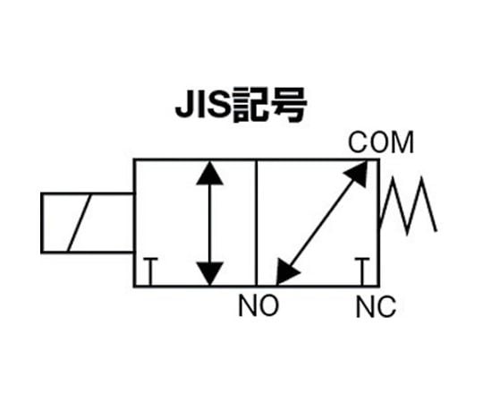 61-1965-34 電磁弁 直動式 防爆形3ポート弁 AGシリーズ（空気・水用