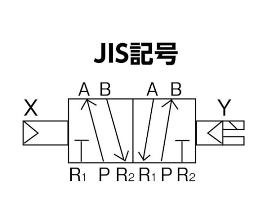 4Fシリーズパイロット式5ポート弁セレックスバルブ　3.9C[dm^3/（S・bar）]/音速コンダクタンス　4F310-08-AC100V