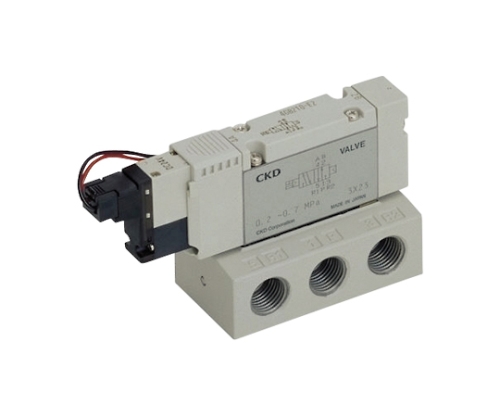 パイロット式5ポート弁 4GA・4GBシリーズ 有効断面積(mm2)：55.0 接続口径：Rc1/2 空気用