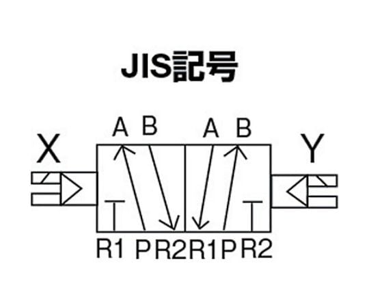 4Fシリーズパイロット式5ポート弁セレックスバルブ　5.0C[dm^3/（S・bar）]/音速コンダクタンス　4F420-08-AC100V