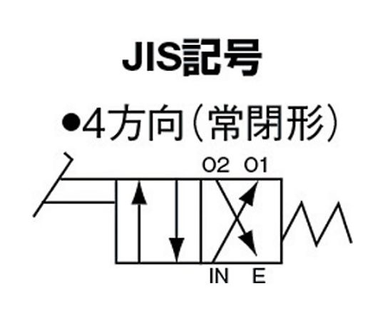 61-1966-88 4方向足踏バルブ8A BN-4PA41-8 【AXEL】 アズワン