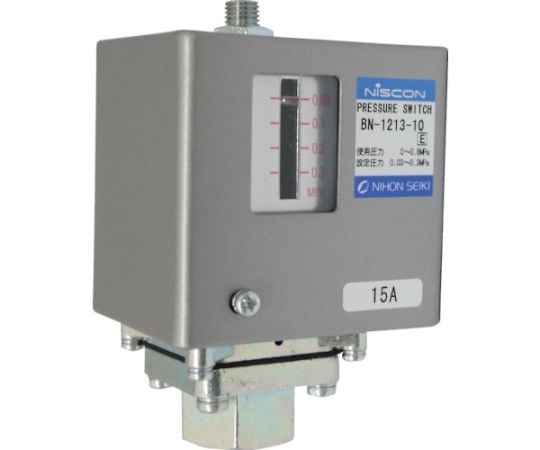 圧力スイッチ 設定圧力0.03～0.3MPa