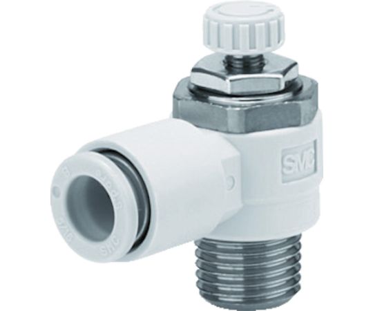 ワンタッチ管継手付スピコン（エルボタイプ）10D　R1/4