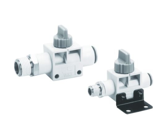 フィンガバルブ（2ポート）適用チューブ外径10　接続口径R1/2