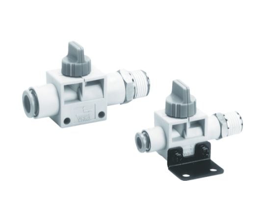 フィンガバルブ（2ポート）適用チューブ外径6　接続口径RM5×0.8