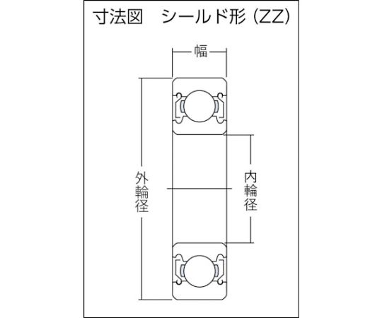 61 1992 A小径小形ボールベアリング 両側シールド 内径45mm外径68mm幅12mm 6909zz Axel アズワン