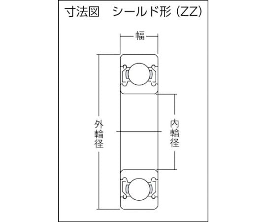 61-1992-84 H 大形ベアリング 6322ZZ 【AXEL】 アズワン