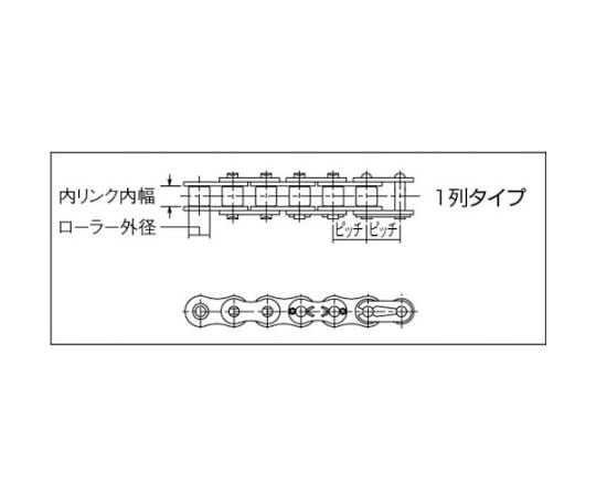 KCM ローラチェーン80RP　80-1RP120L