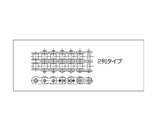 限定品在庫 ＫＡＮＡ ＫＣＭ ローラチェーン１００－２ 100-2RP96L