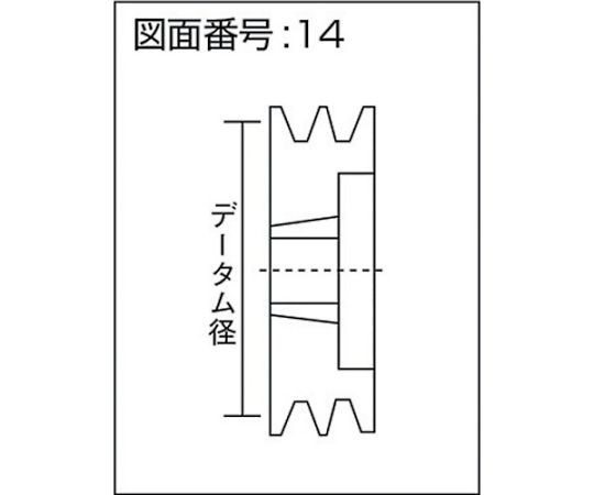 61-2039-30 ブッシングプーリー SPA 100mm 溝数3 SPA100-3 【AXEL