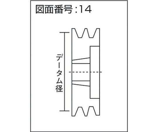 61-2039-92 ブッシングプーリー SPB 206mm 溝数3 SPB206-3 【AXEL