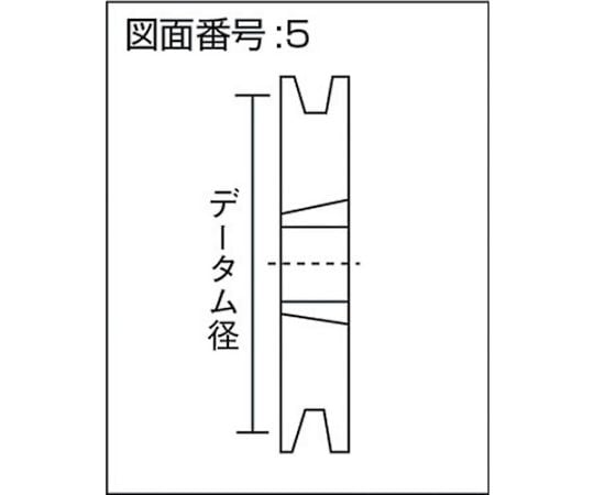 61-2040-42 ブッシングプーリー SPA 150mm 溝数2 SPA150-2 【AXEL