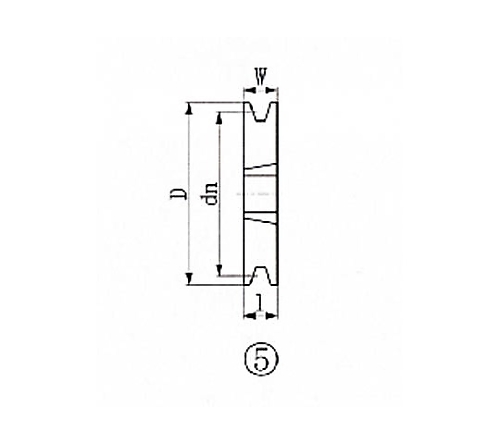 EVN ブッシングプーリー SPB 206mm 溝数2 (1個) 品番：SPB206-2：工具