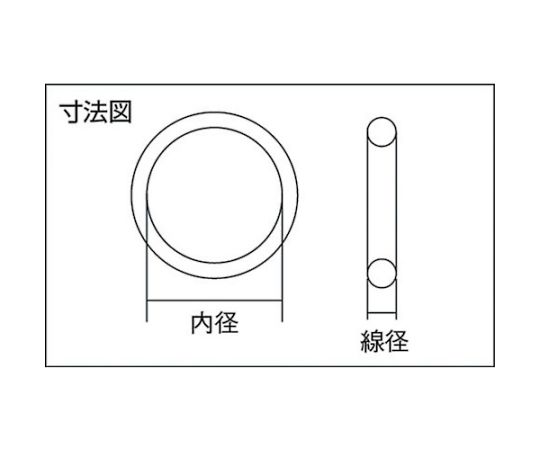 61-2045-83 Oリング 4D G-35 （2個入） 固定用・耐熱・耐油タイプ 内径