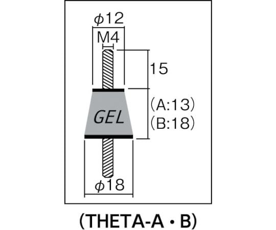 防振材インシュレ-タ- 0.4～0.6kg THETA-B