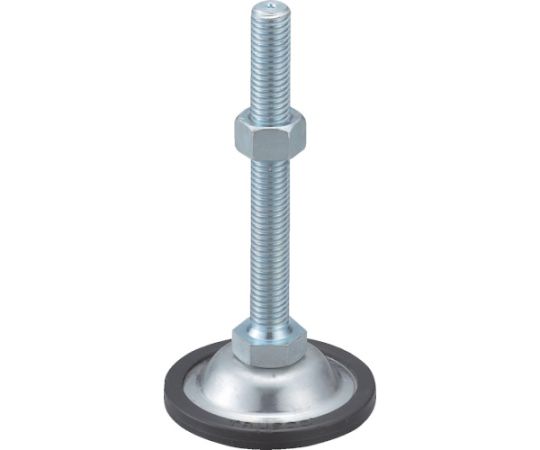 アジャスターボルト M12×100 スチール 500kgfタイプ 台座部樹脂カバー付