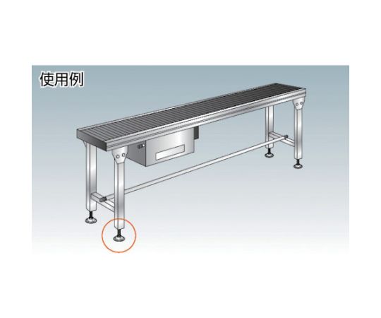 アジャスターボルト M16×180 500kgタイプ 樹脂カバー付