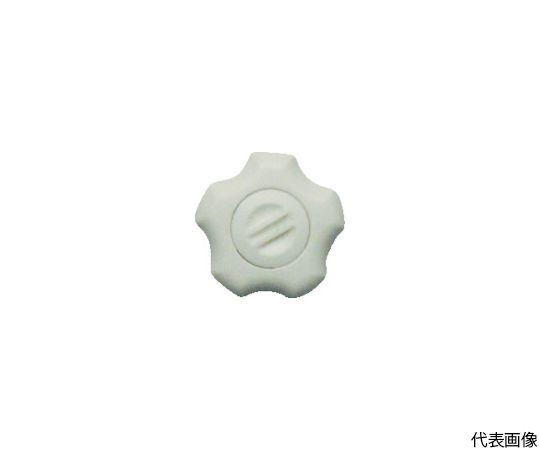 フィットノブ　M10　本体/白　キャップ/白　（5個入り）