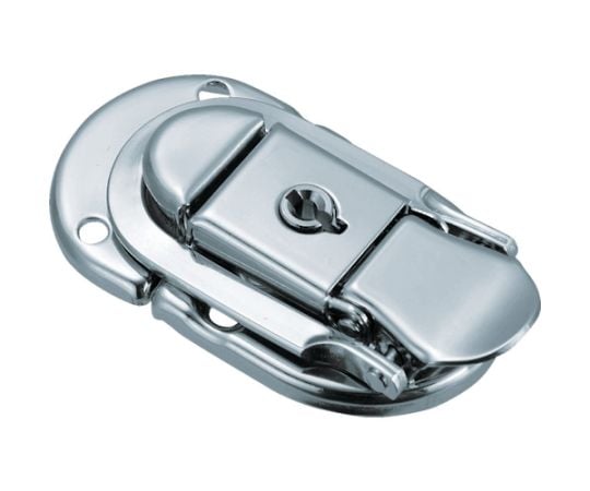 パッチン錠 鍵付タイプ・スチール製 （4個入） L-35