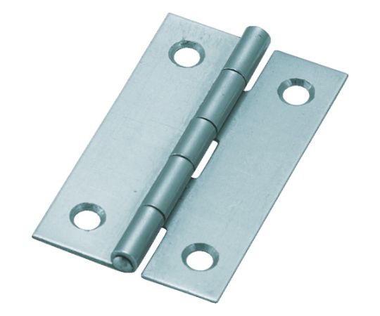 スチール製薄口普通蝶番 生地仕上げ 全長51.0mm （10個入）