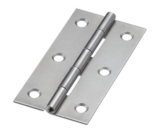 スチール製薄口普通蝶番 生地仕上げ 全長63.5mm （10個入）