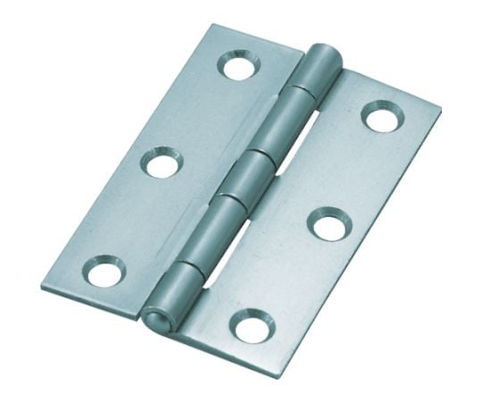 スチール製厚口蝶番 生地仕上げ 全長64mm （10個入）