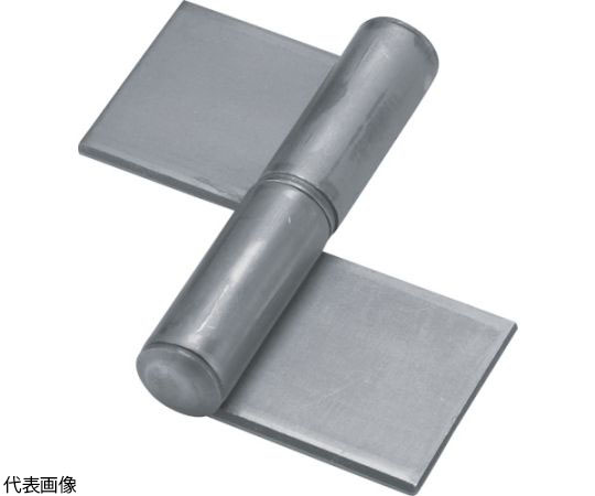 スチール製特厚溶接旗蝶番　左用　全長76mm　（4個入）
