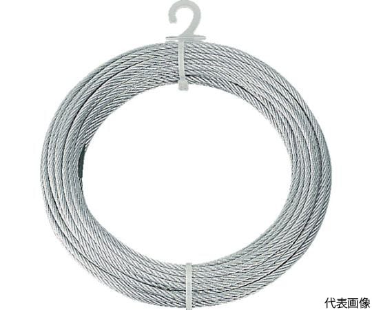 61-2100-95 メッキ付ワイヤロープ PVC被覆タイプ Φ3（5）mmX200m CWP