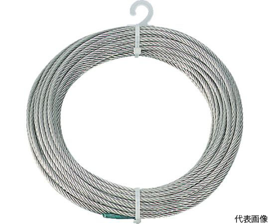 61-2101-24 ステンレスワイヤロープ Φ3.0mmX10m CWS-3S10 【AXEL