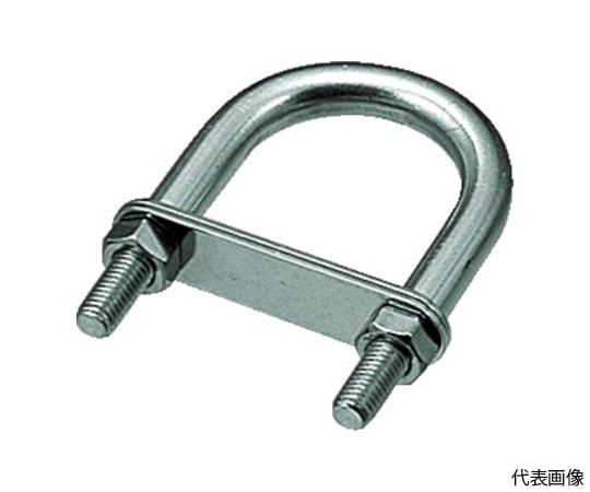 ステンレス UボルトA型 （1個=1袋） 使用荷重0.78kN D10×L50×W34mm
