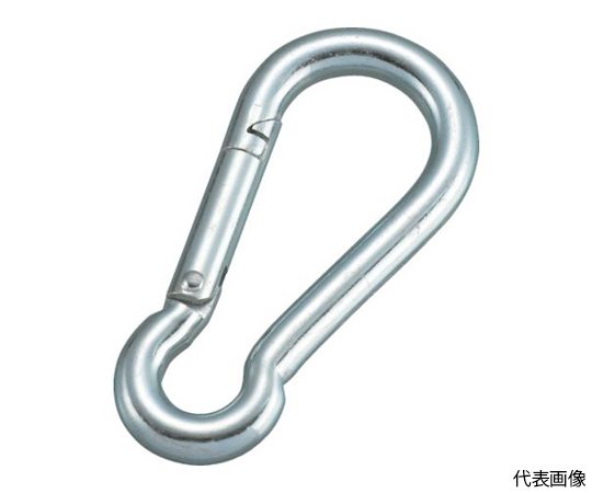 スプリングフック　スチール製　8X80mm