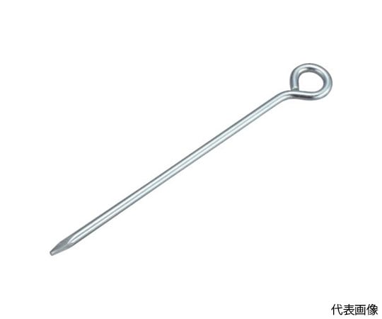 ロープ止め丸型6×200mm ユニクロ （100本入）