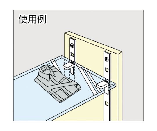 （120030089） アルミ製棚柱 L=2600 AP-DH2600